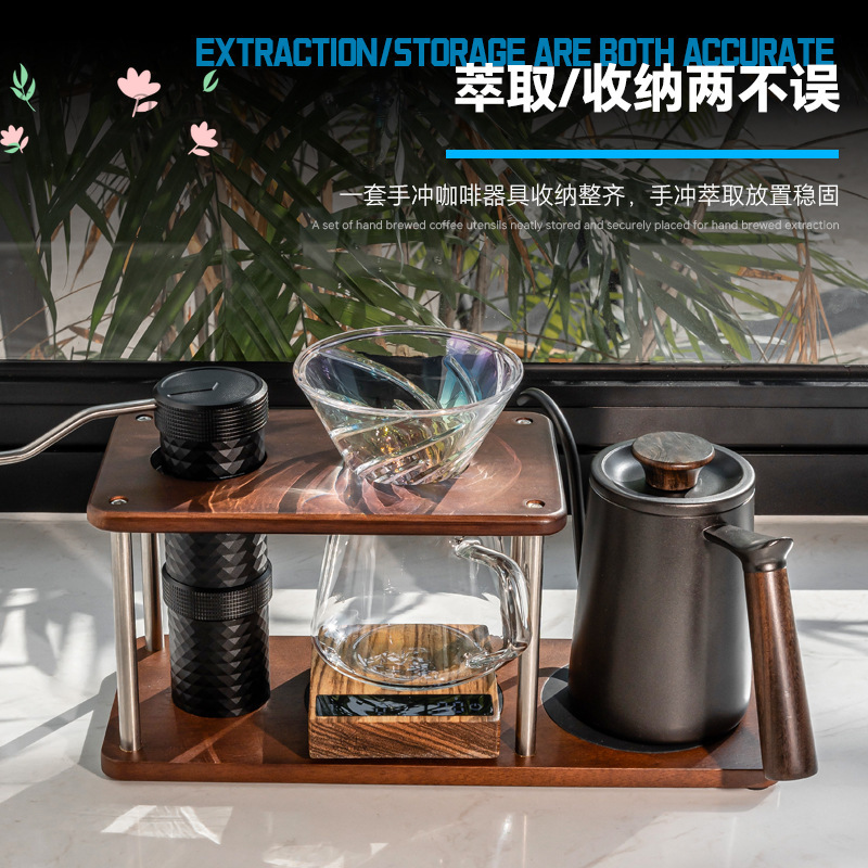 Solid wood pour-over stand, po - đánh giá và giá Coffee Equipment Pour Over