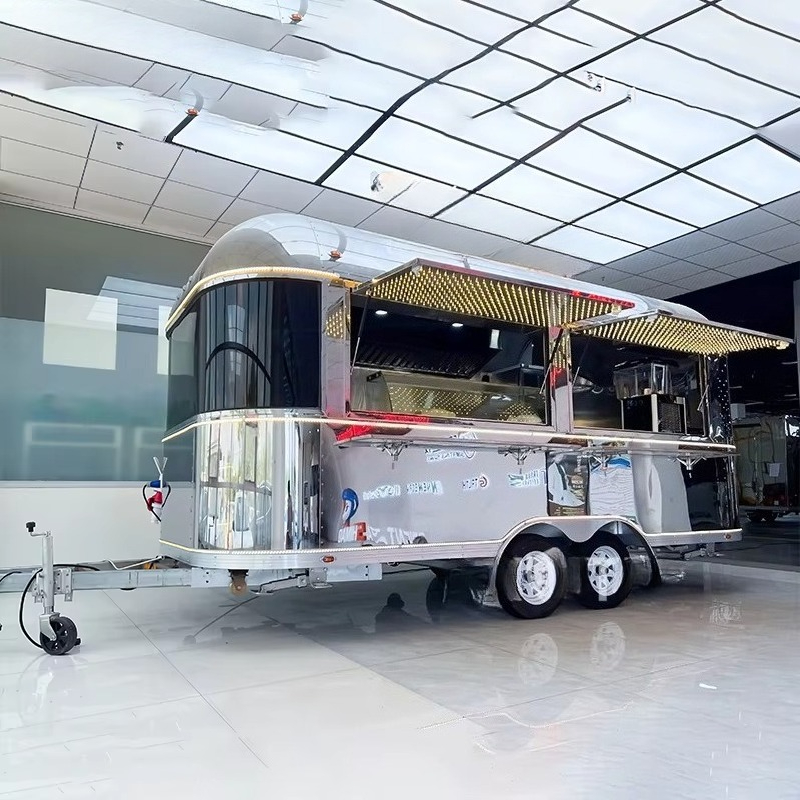 Custom Food Truck Trailer Full - đánh giá và giá Coffee Van Equipment