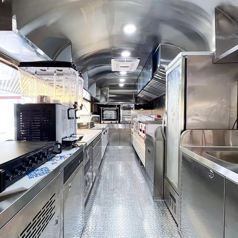 Custom Food Truck Trailer Full - đánh giá và giá Coffee Van Equipment