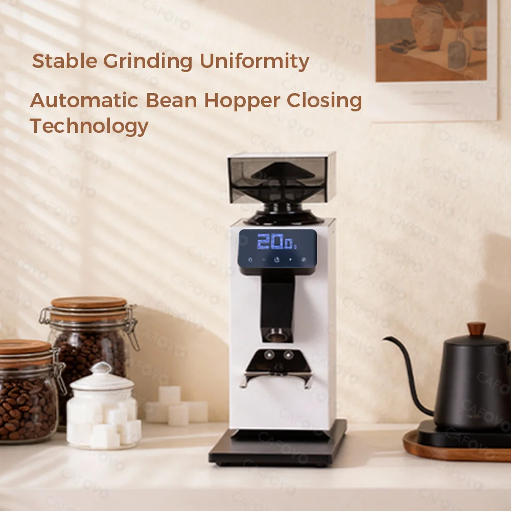 CAFOVO G964F Time-Based Dosing - đánh giá và giá Coffee Grinder Burr Flat
